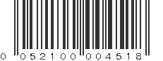 UPC 052100004518