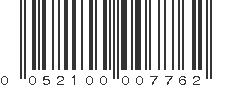 UPC 052100007762