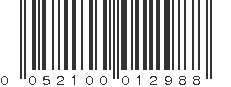 UPC 052100012988