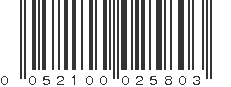 UPC 052100025803