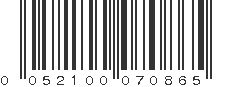 UPC 052100070865