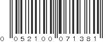 UPC 052100071381