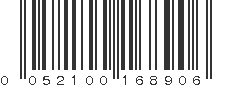 UPC 052100168906