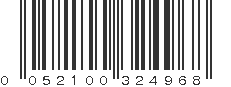 UPC 052100324968