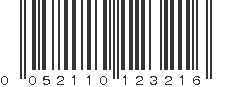 UPC 052110123216