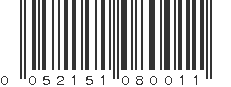 UPC 052151080011