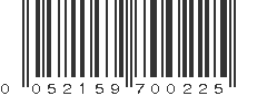 UPC 052159700225