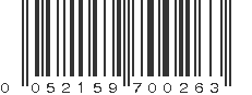 UPC 052159700263