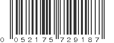 UPC 052175729187