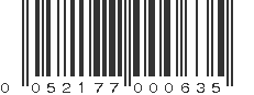 UPC 052177000635