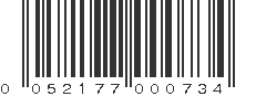 UPC 052177000734
