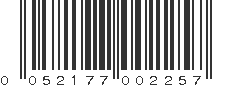 UPC 052177002257