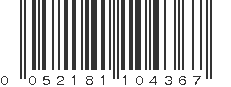 UPC 052181104367