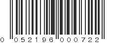 UPC 052196000722