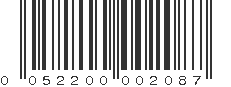 UPC 052200002087