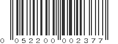 UPC 052200002377