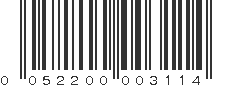 UPC 052200003114