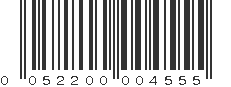 UPC 052200004555