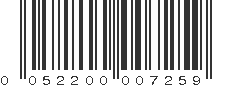 UPC 052200007259