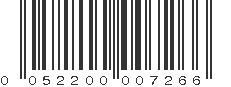 UPC 052200007266