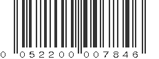 UPC 052200007846