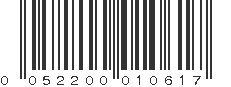 UPC 052200010617