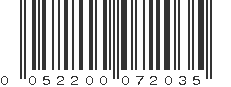 UPC 052200072035