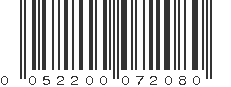 UPC 052200072080