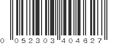 UPC 052303404627