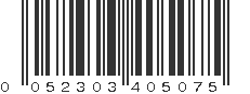 UPC 052303405075