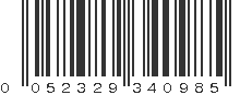 UPC 052329340985