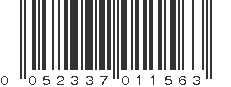 UPC 052337011563