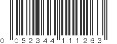 UPC 052344111263