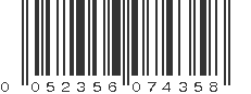UPC 052356074358