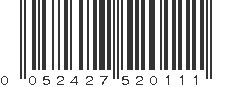 UPC 052427520111