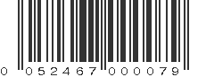 UPC 052467000079