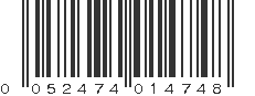 UPC 052474014748