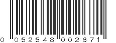 UPC 052548002671