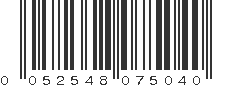 UPC 052548075040