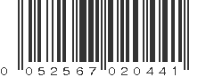 UPC 052567020441