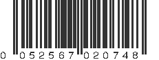 UPC 052567020748