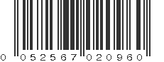 UPC 052567020960