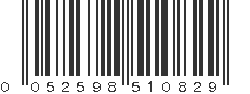 UPC 052598510829