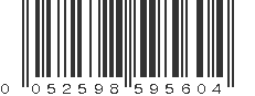 UPC 052598595604