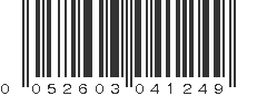 UPC 052603041249