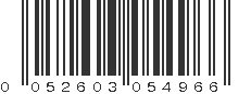 UPC 052603054966