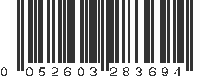 UPC 052603283694