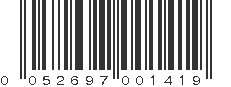 UPC 052697001419