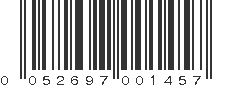 UPC 052697001457