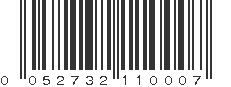 UPC 052732110007